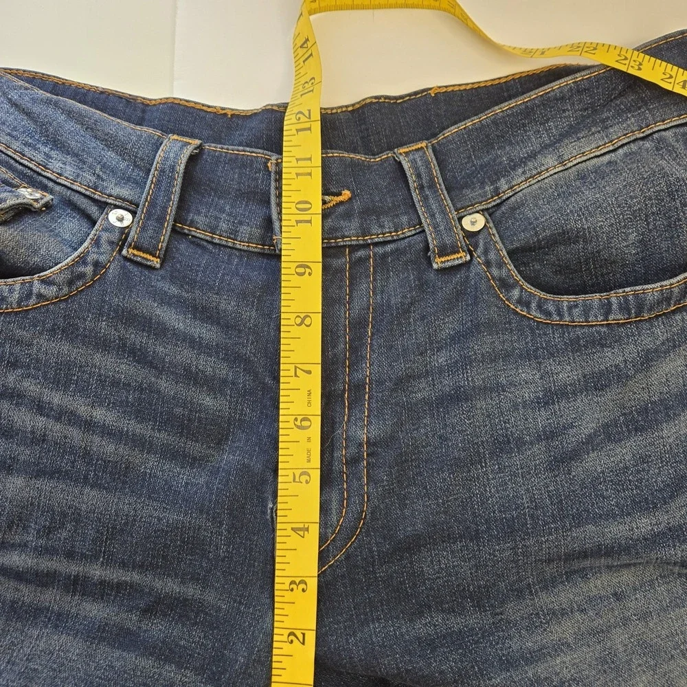 True Religion Mens Ricky Relaxed Straight Leg Jeans Size 36 Flap Pocket Denim